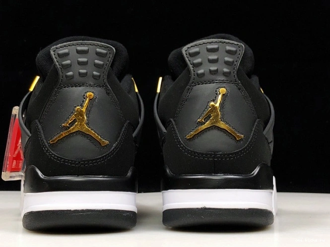 Chep Onekick Metallic Royalty 308497-032 Jordan 4 Air Black Gold-White 0729